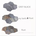 Wholesale floor stone black/rust  natural cheap paving stone flagstone